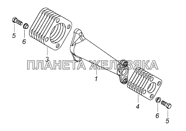 7482.1111050 Вал привода ТНВД КамАЗ-6522 (Euro-2, 3)